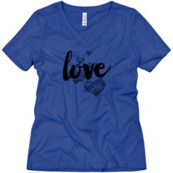 Ladies Relaxed Fit V-Neck Tee
