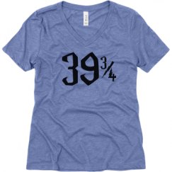 Ladies Relaxed Fit Super Soft Triblend V-Neck Tee