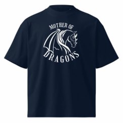 Unisex Organic Oversized High Neck T-Shirt