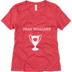 Ladies Relaxed Fit Super Soft Triblend V-Neck Tee