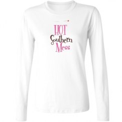 Ladies Relaxed Fit Basic Long Sleeve Tee