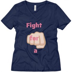 Ladies Relaxed Fit V-Neck Tee