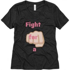 Ladies Relaxed Fit Super Soft Triblend V-Neck Tee