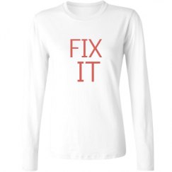 Ladies Relaxed Fit Basic Long Sleeve Tee