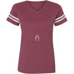 Ladies Relaxed Fit Vintage Sports Tee