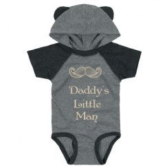 Infant Hooded Raglan Bodysuit with Ears