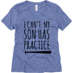 Ladies Relaxed Fit Super Soft Triblend V-Neck Tee