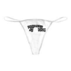 Basic White Thong Underwear