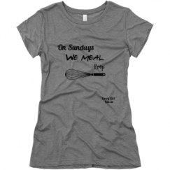Ladies Slim Fit Super Soft Triblend Tee