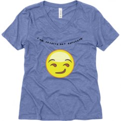 Ladies Relaxed Fit Super Soft Triblend V-Neck Tee