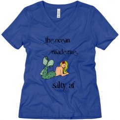 Ladies Relaxed Fit V-Neck Tee