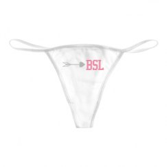 Basic White Thong Underwear