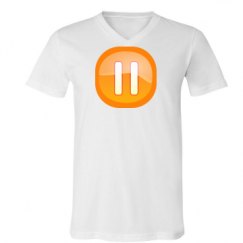 Unisex V-Neck Jersey Tee