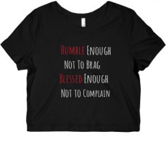 Ladies Slim Fit Crop Top Tee