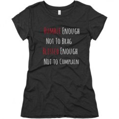 Ladies Slim Fit Super Soft Triblend Tee