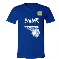 Unisex V-Neck Jersey Tee