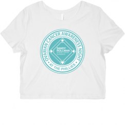 Ladies Slim Fit Crop Top Tee