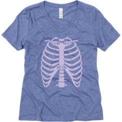 Ladies Relaxed Fit Super Soft Triblend V-Neck Tee