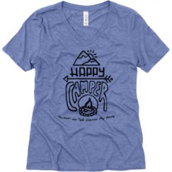 Ladies Relaxed Fit Super Soft Triblend V-Neck Tee