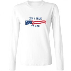 Ladies Relaxed Fit Basic Long Sleeve Tee