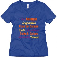 Ladies Relaxed Fit V-Neck Tee