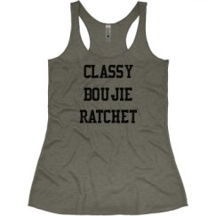 Ladies Slim Fit Super Soft Racerback Triblend Tank
