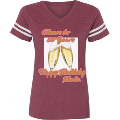 Ladies Relaxed Fit Vintage Sports Tee