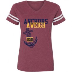 Ladies Relaxed Fit Vintage Sports Tee