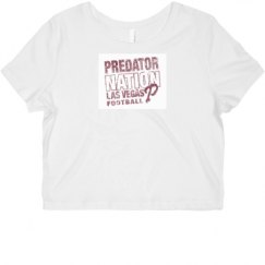 Ladies Slim Fit Crop Top Tee