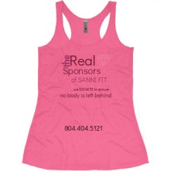 Ladies Slim Fit Super Soft Racerback Triblend Tank