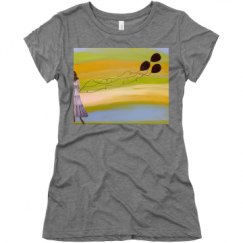 Ladies Slim Fit Super Soft Triblend Tee