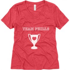 Ladies Relaxed Fit Super Soft Triblend V-Neck Tee