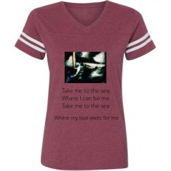 Ladies Relaxed Fit Vintage Sports Tee