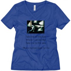 Ladies Relaxed Fit V-Neck Tee