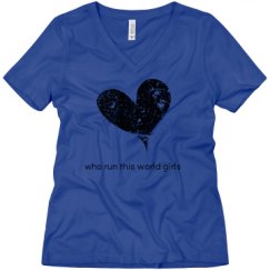 Ladies Relaxed Fit V-Neck Tee