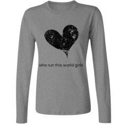 Ladies Relaxed Fit Basic Long Sleeve Tee