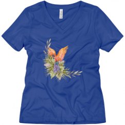 Ladies Relaxed Fit V-Neck Tee
