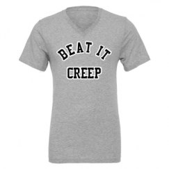 Unisex CVC Jersey V-Neck T-Shirt