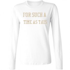 Ladies Relaxed Fit Basic Long Sleeve Tee