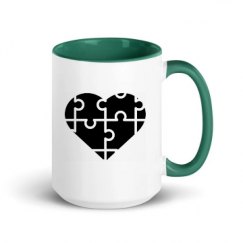 15oz Ceramic Mug with Color Inside
