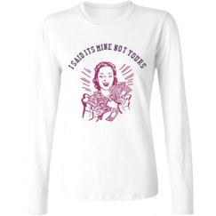 Ladies Relaxed Fit Basic Long Sleeve Tee