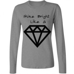 Ladies Relaxed Fit Basic Long Sleeve Tee