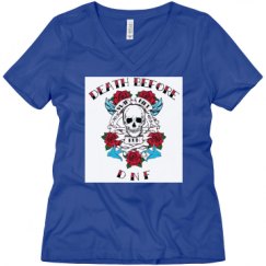 Ladies Relaxed Fit V-Neck Tee