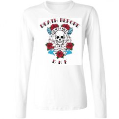 Ladies Relaxed Fit Basic Long Sleeve Tee