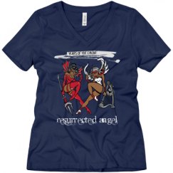 Ladies Relaxed Fit V-Neck Tee