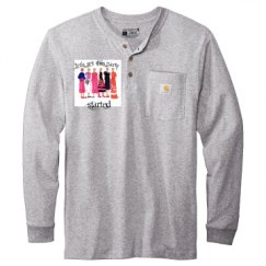 Unisex Carhartt Long Sleeve Henley Tee 
