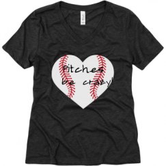 Ladies Relaxed Fit Super Soft Triblend V-Neck Tee