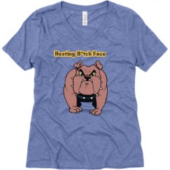 Ladies Relaxed Fit Super Soft Triblend V-Neck Tee