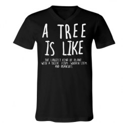 Unisex V-Neck Jersey Tee