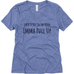 Ladies Relaxed Fit Super Soft Triblend V-Neck Tee